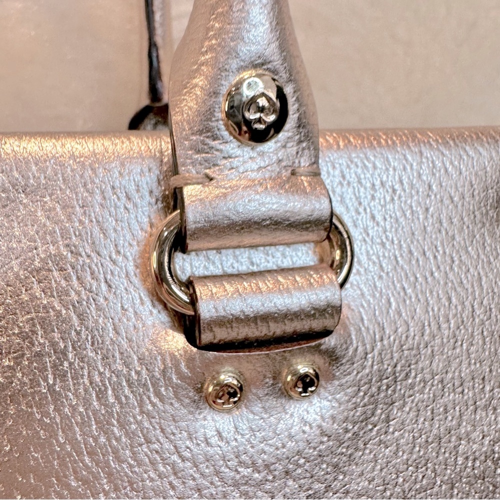 KATE SPADE EUC MARLEE ROSE GOLD LEATHER TOTE - Picture 13 of 16